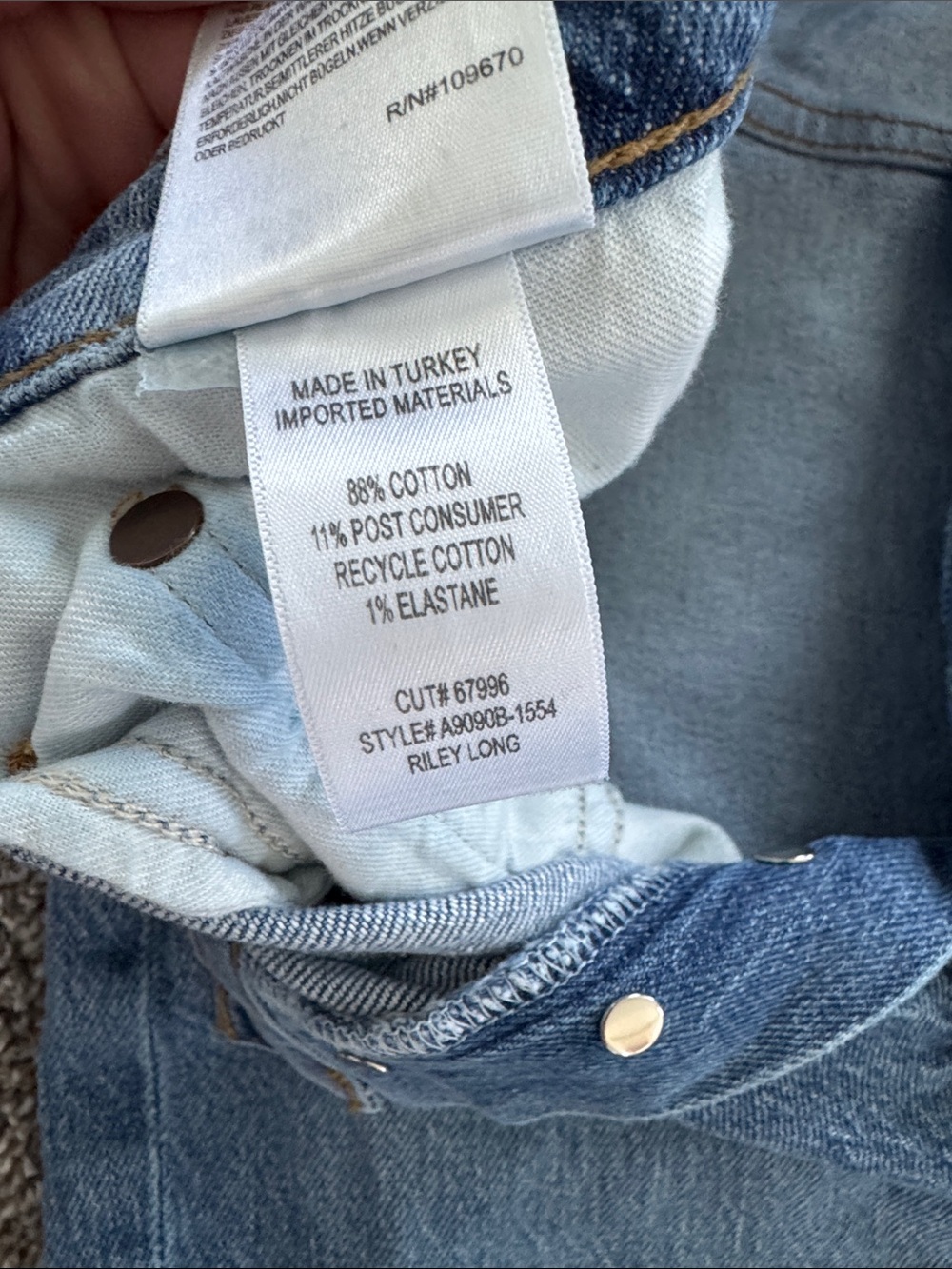 Agolde Riley Long denim - Picture 3 of 3